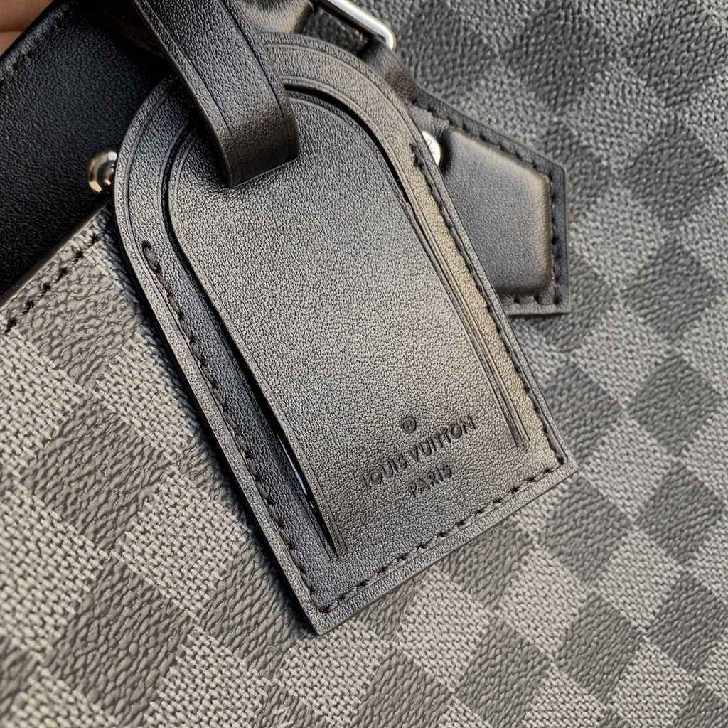 Louis Vuitton M44733 Double Flat Messenger Monogram Eclipse canvas