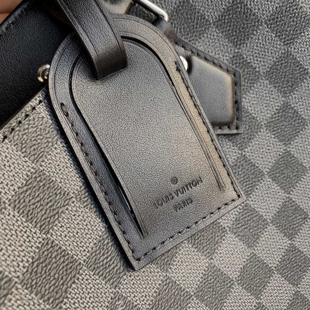 Louis Vuitton M44733 Double Flat Messenger Monogram Eclipse canvas