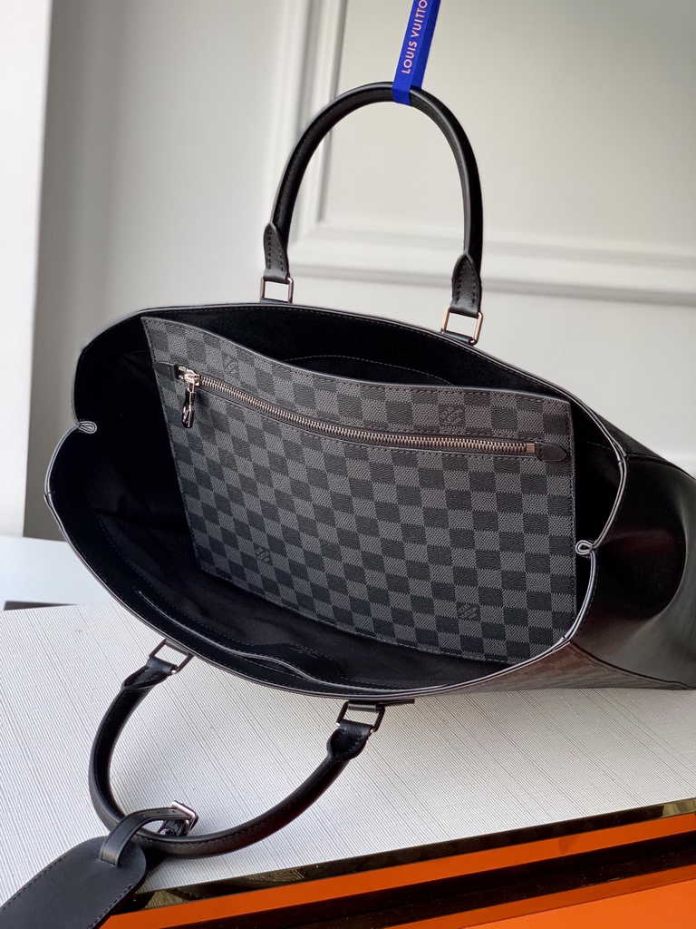 Louis Vuitton M44733 Double Flat Messenger Monogram Eclipse canvas