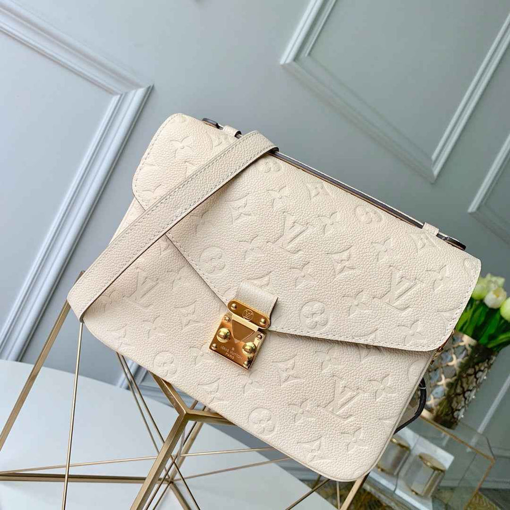 Louis Vuitton M44738 Pochette Metis Bag Monogram Leather Beige