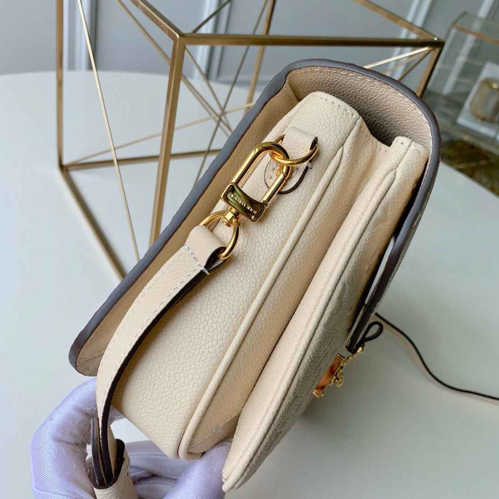 Louis Vuitton M44738 Pochette Metis Bag Monogram Leather Beige