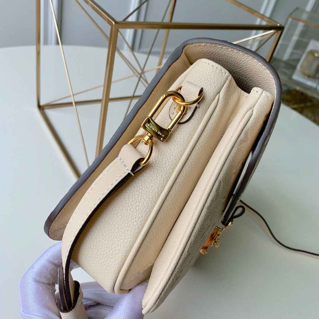 Louis Vuitton M44738 Pochette Metis Bag Monogram Leather Beige