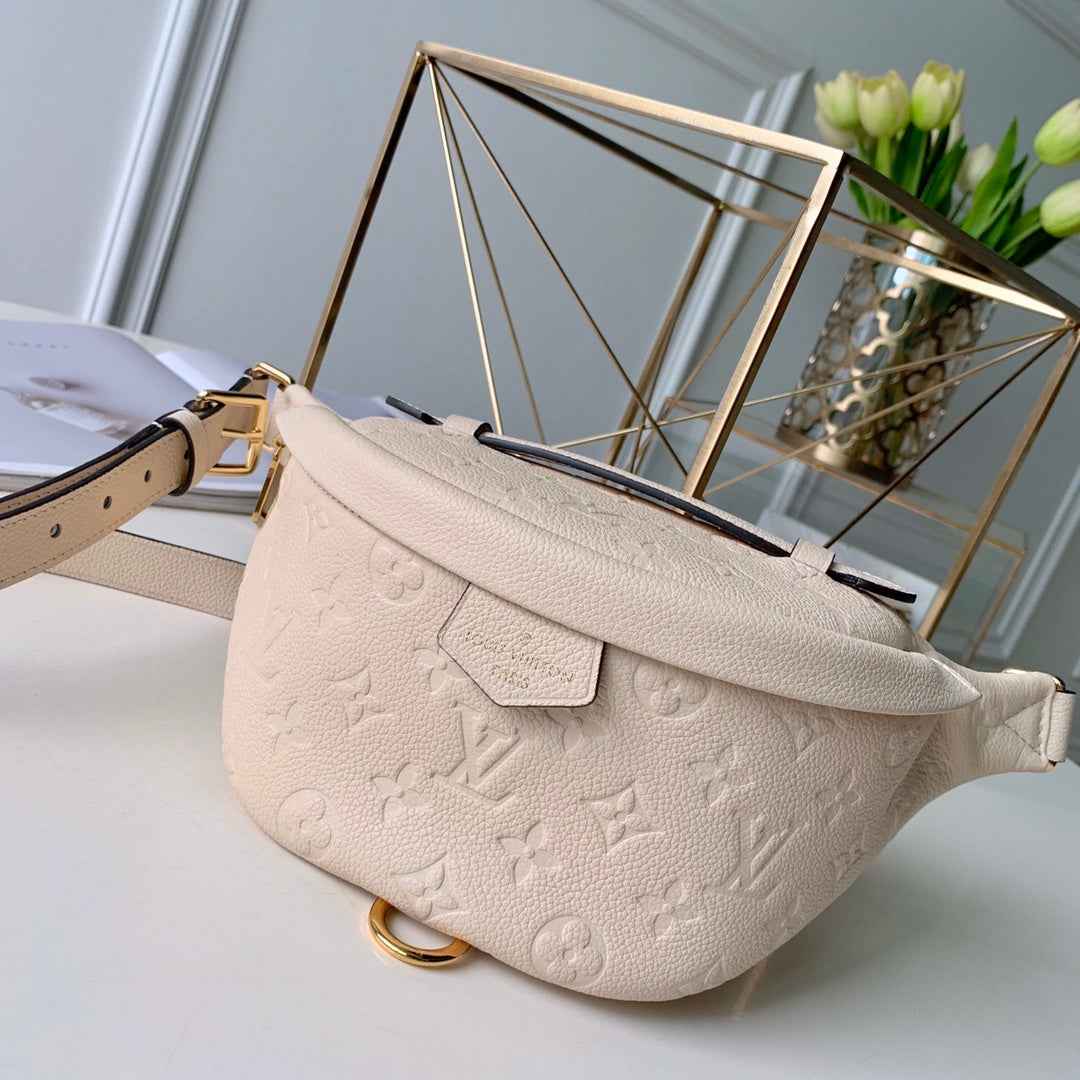 Louis Vuitton M44812 Bumbag Monogram Empreinte Leather Beige