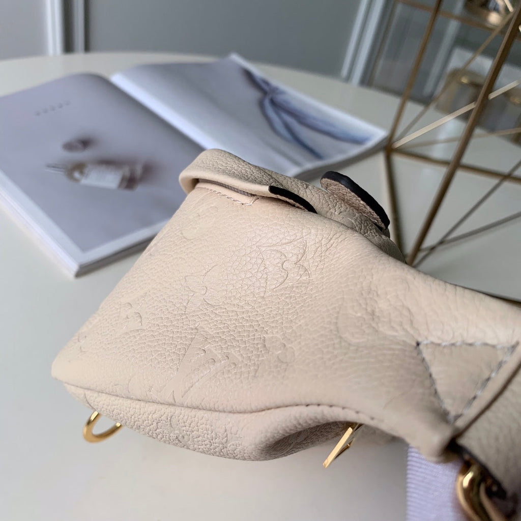 Louis Vuitton M44812 Bumbag Monogram Empreinte Leather Beige