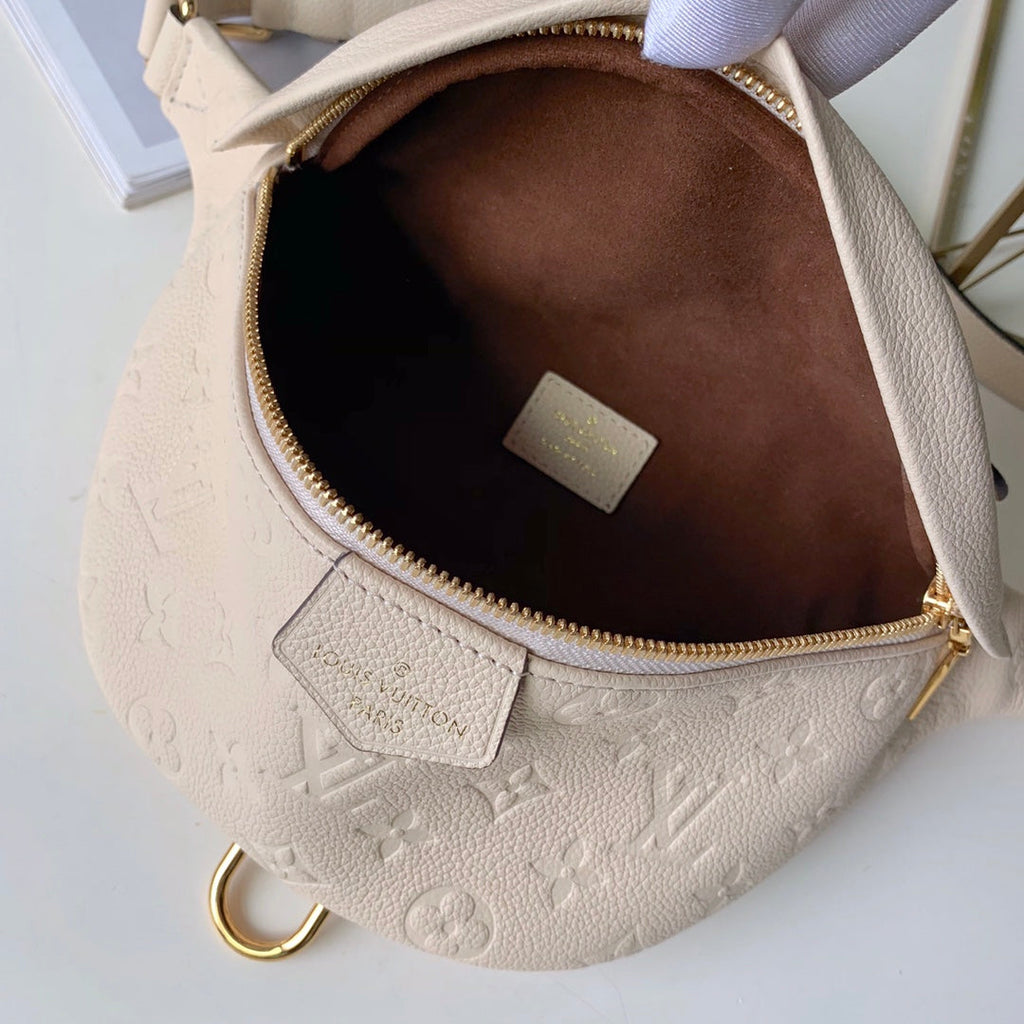 Louis Vuitton M44812 Bumbag Monogram Empreinte Leather Beige
