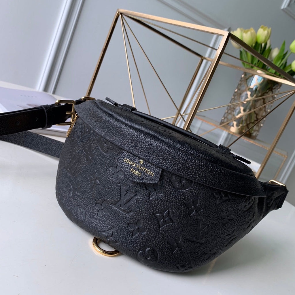 Louis Vuitton M44812 Bumbag Monogram Empreinte Leather Black