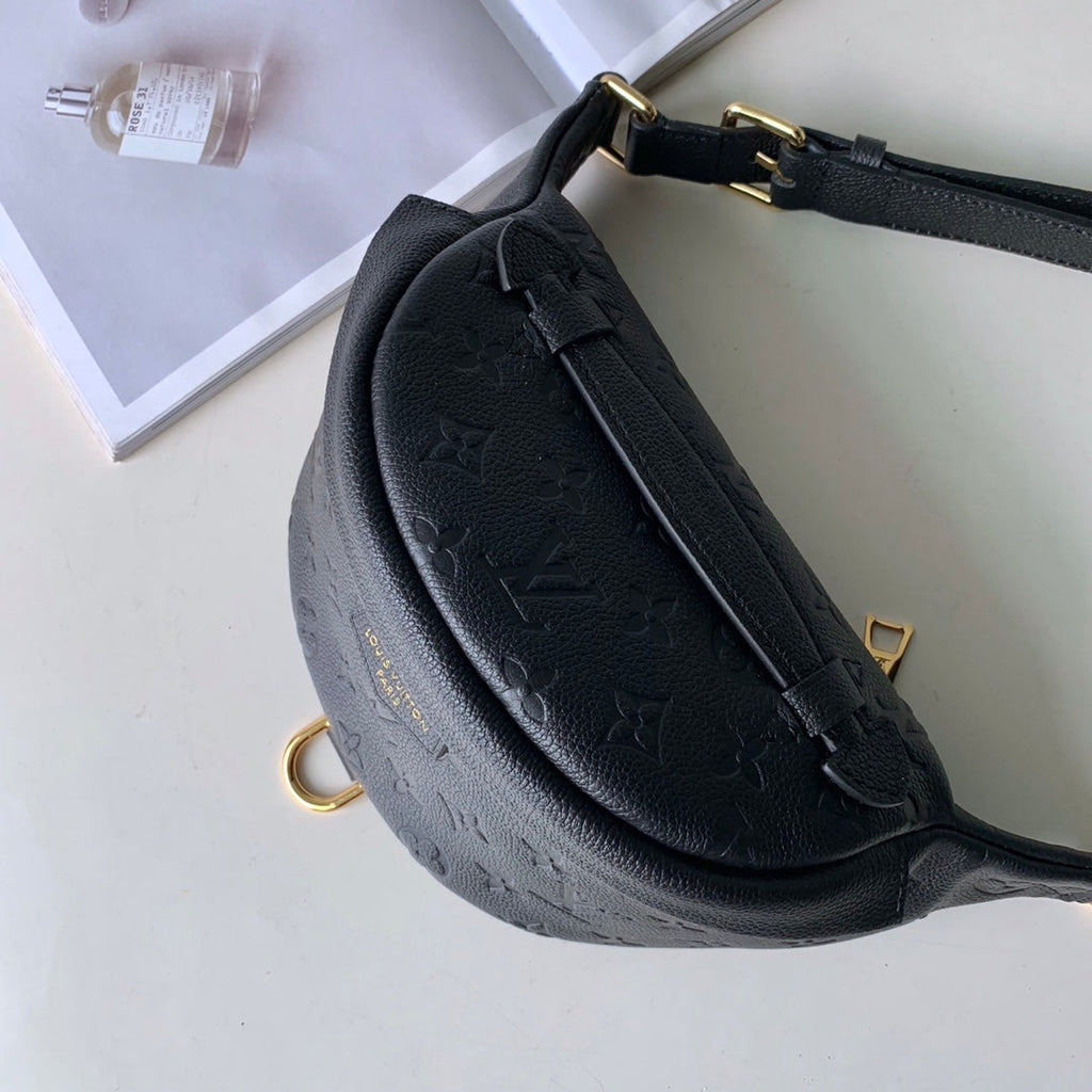 Louis Vuitton M44812 Bumbag Monogram Empreinte Leather Black