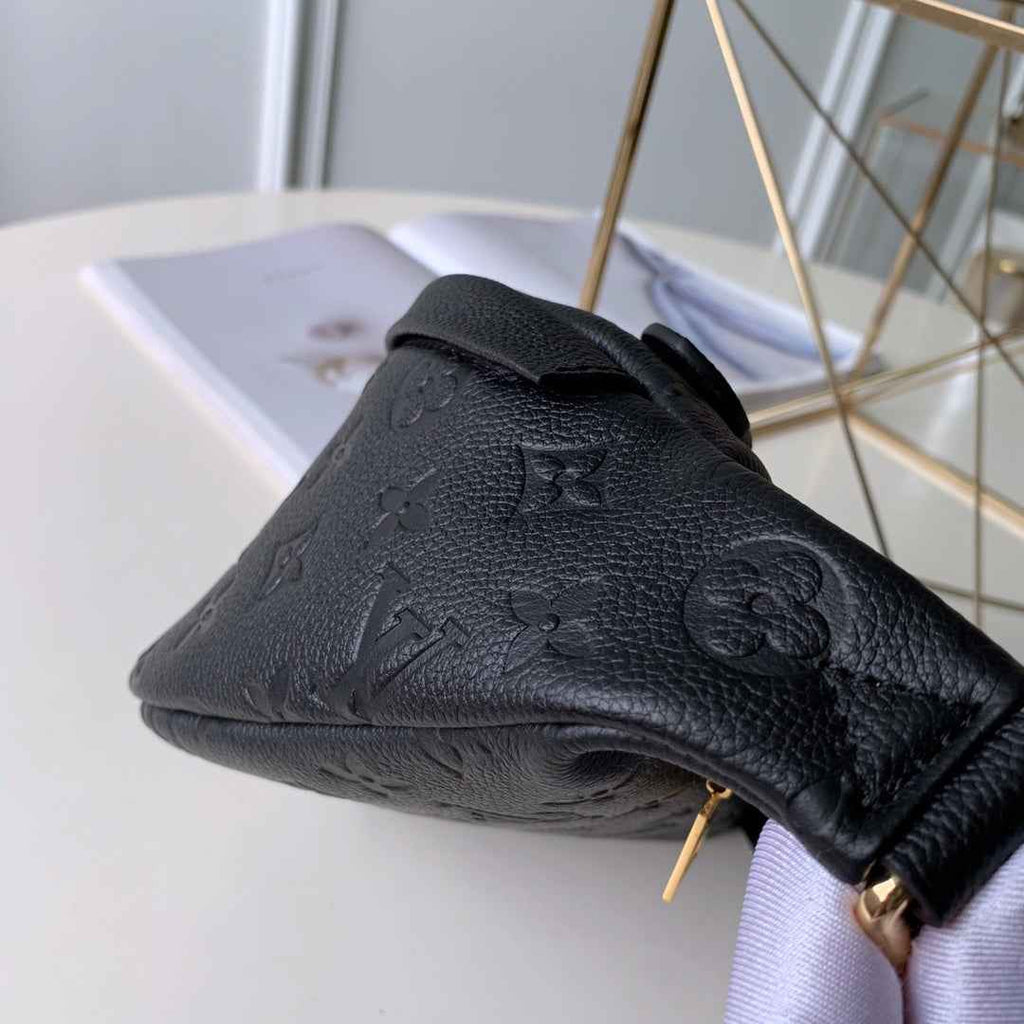 Louis Vuitton M44812 Bumbag Monogram Empreinte Leather Black