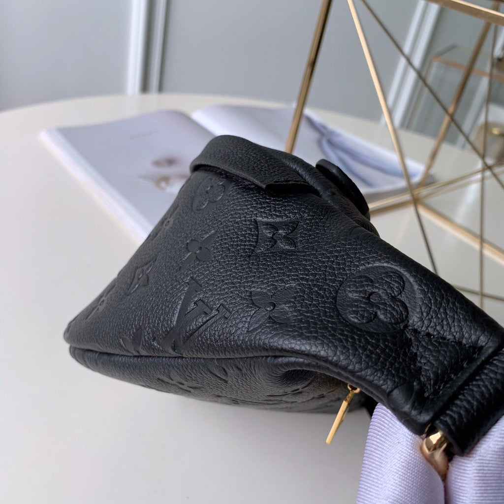 Louis Vuitton M44812 Bumbag Monogram Empreinte Leather Black