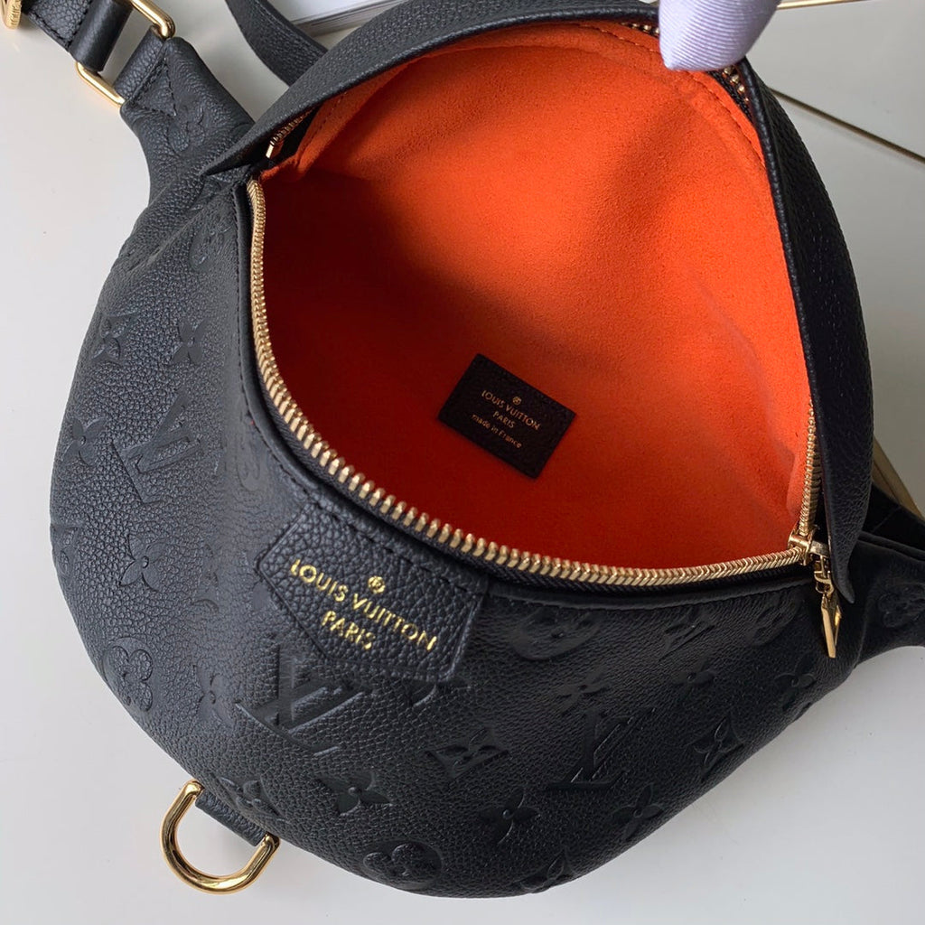 Louis Vuitton M44812 Bumbag Monogram Empreinte Leather Black