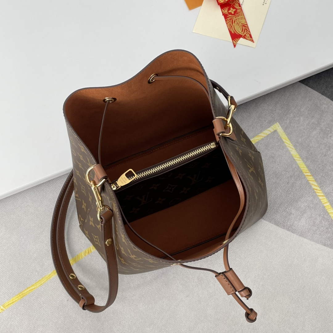 Louis Vuitton M44887 NéoNoé MM Bucket Bag Monogram Brown - 26 x 26 x 17.5 cm / Brown - View 9