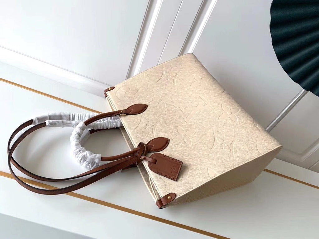 Louis Vuitton M44925 OnTheGo GM Tote Bag Leather Beige - Default Title - View 6