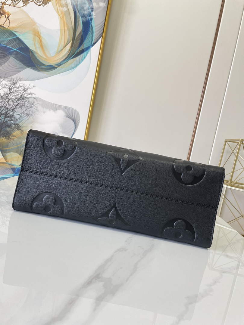 Louis Vuitton M44925 OnTheGo GM Tote Bag Monogram Leather Black - Default Title - View 5