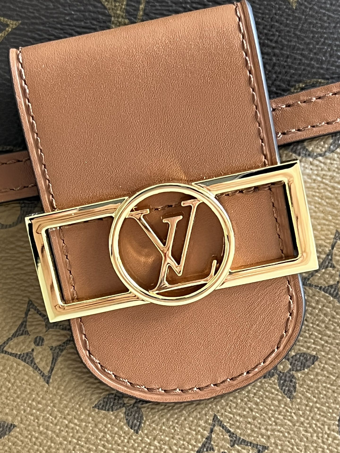 Louis Vuitton M45194 Hobo Dauphine PM Monogram Canvas - 24 x 27 x 11 cm / Monogram Canvas / Calfskin trim - View 8