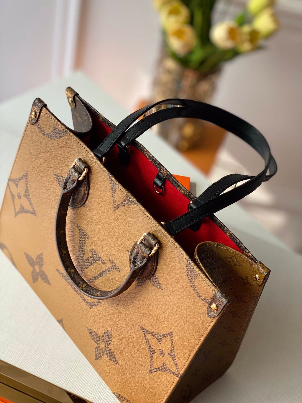 Louis Vuitton M45321 OnTheGo MM Tote Bag Monogram Canvas - Default Title - View 6