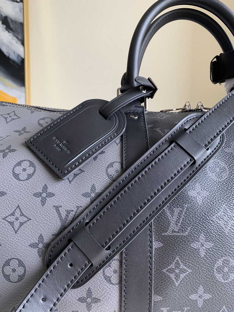 Louis Vuitton M45392 Keepall Bandoulière 50 Monogram Eclipse Canvas Travel bag
