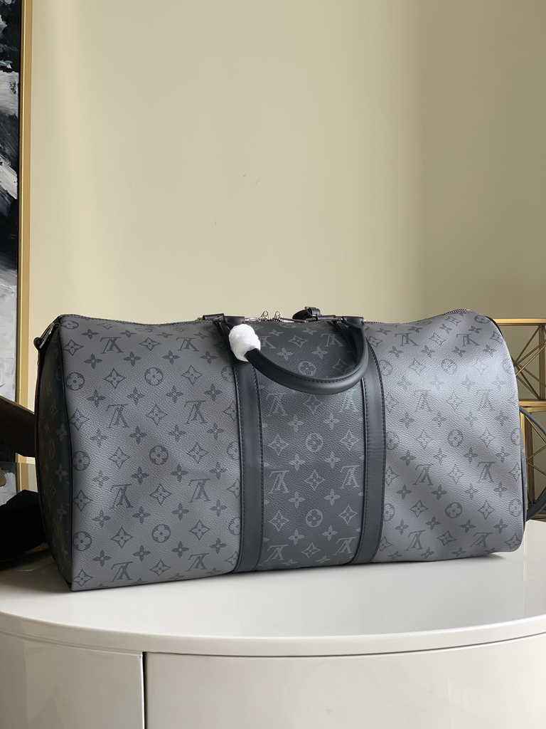 Louis Vuitton M45392 Keepall Bandoulière 50 Monogram Eclipse Canvas Travel bag
