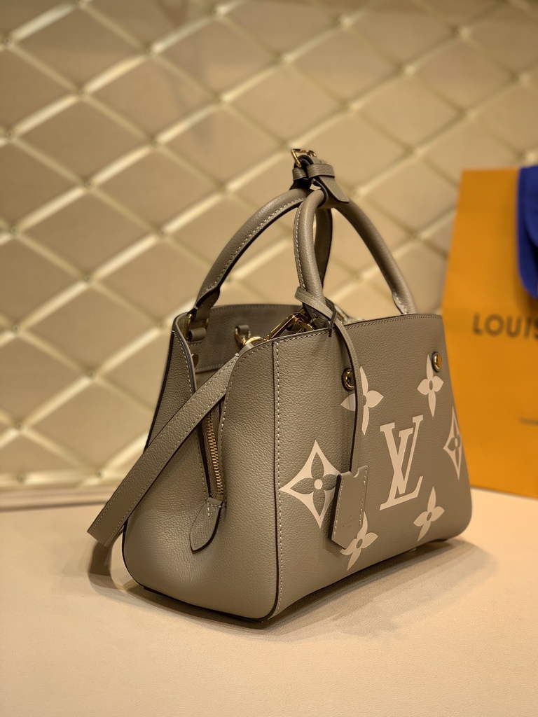 Louis Vuitton M45489 Montaigne BB Bicolor Monogram Leather Gray - Default Title - View 2