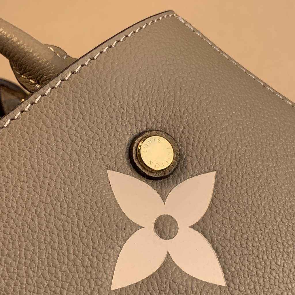 Louis Vuitton M45489 Montaigne BB Bicolor Monogram Leather Gray