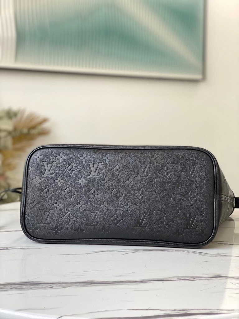 Louis Vuitton M45685 Braided Neverfull MM Bag Embossed cowhide leather