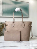 Louis Vuitton M45686 Braided Neverfull MM Bag Embossed cowhide leather