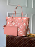 Louis Vuitton M45686 Neverfull MM Tote Bag Pink