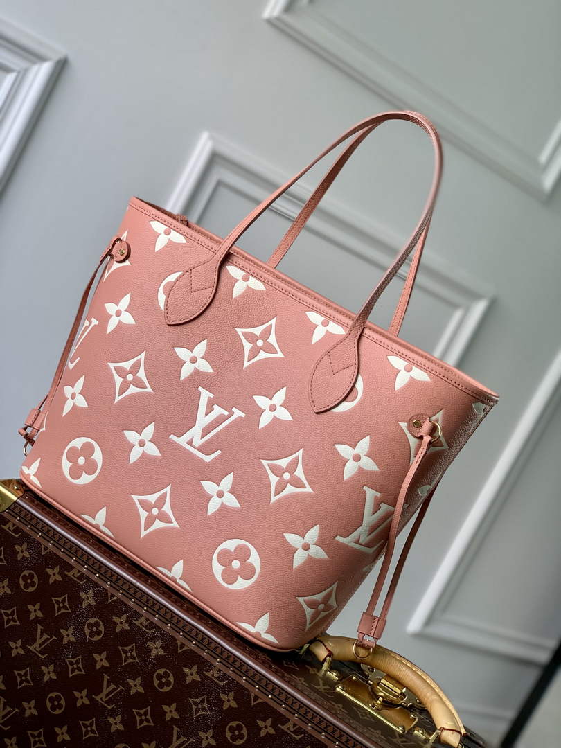 Louis Vuitton M45686 Neverfull MM Tote Bag Pink