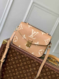 Louis Vuitton M45809 Pochette Métis Bicolor Monogram Leather