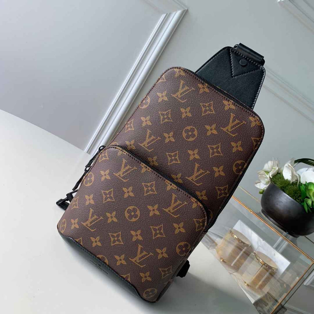 Louis Vuitton M45897 Avenue Sling Bag Monogram Macassar Canvas