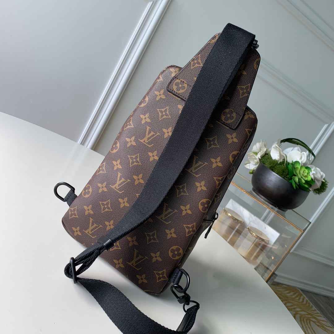 Louis Vuitton M45897 Avenue Sling Bag Monogram Macassar Canvas