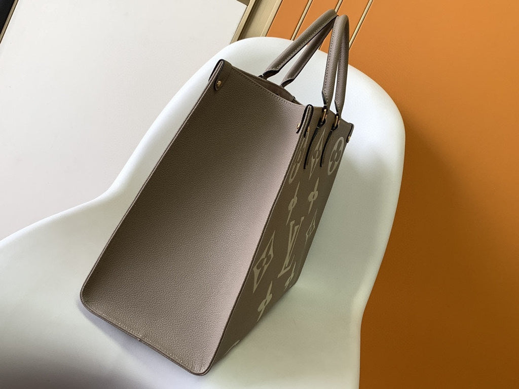 Louis Vuitton M45945 OnTheGo GM Tote Bag Monogram Leather Gray - Default Title - View 2