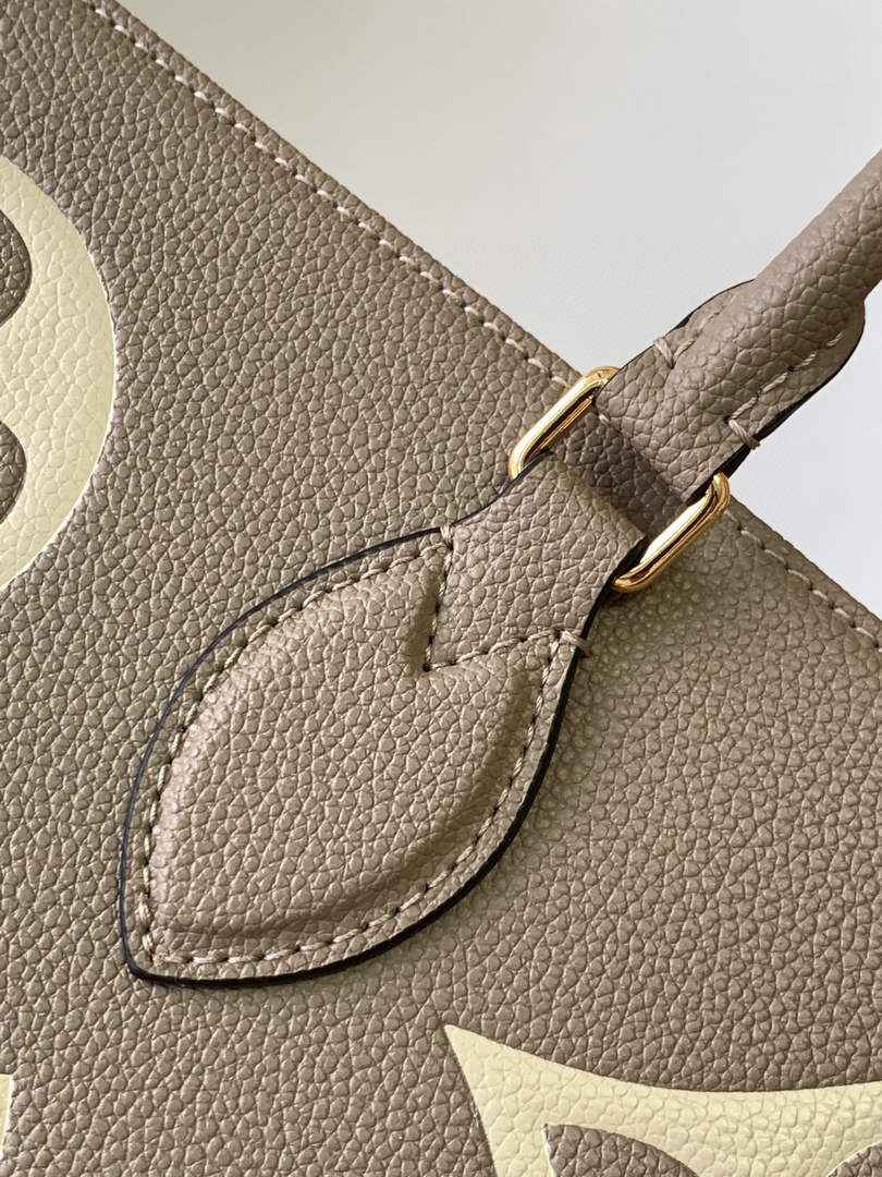 Louis Vuitton M45945 OnTheGo GM Tote Bag Monogram Leather Gray - Default Title - View 5