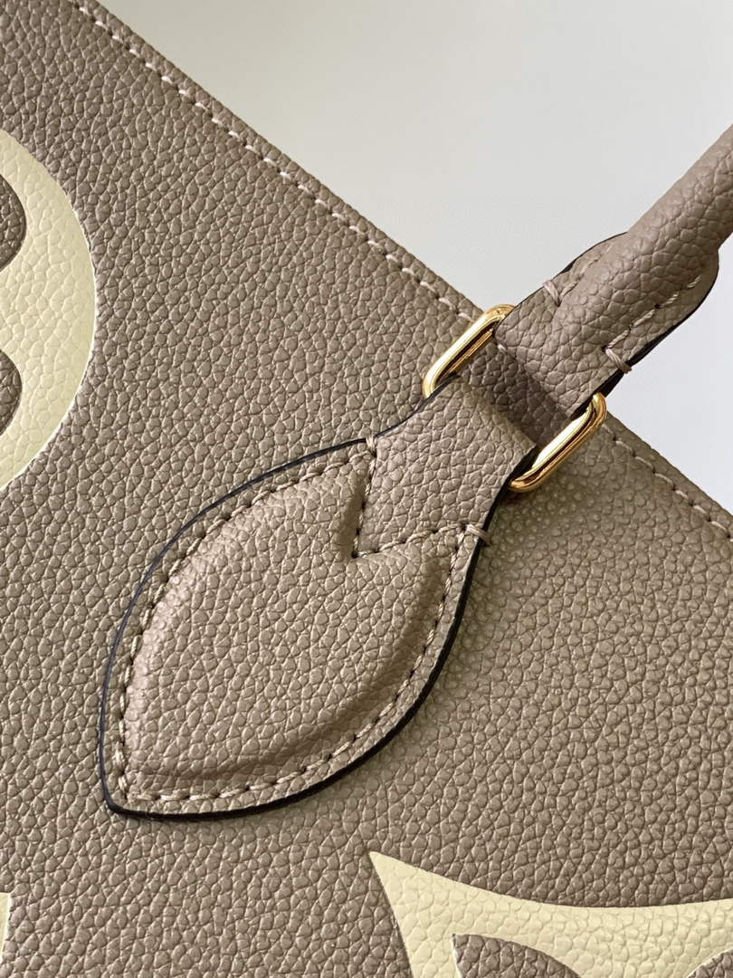 Louis Vuitton M45945 OnTheGo GM Tote Bag Monogram Leather Gray - Default Title - View 5