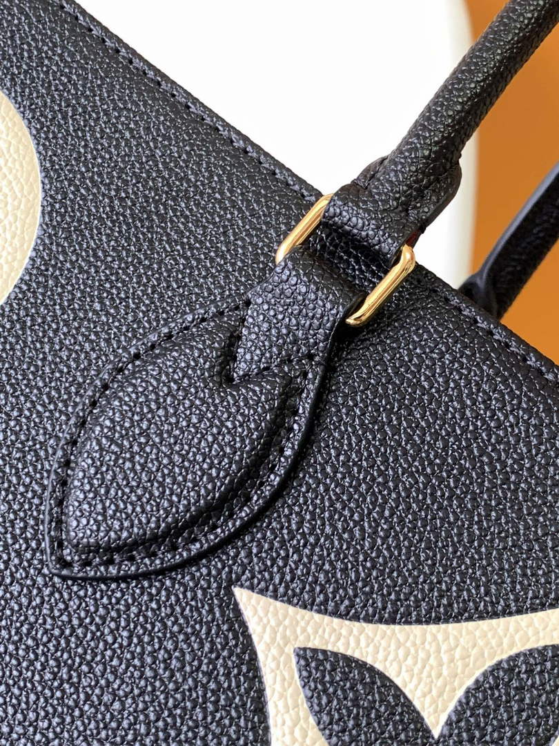 Louis Vuitton M45945 OnTheGo GM Tote Bag Monogram Leather Black - Default Title - View 5