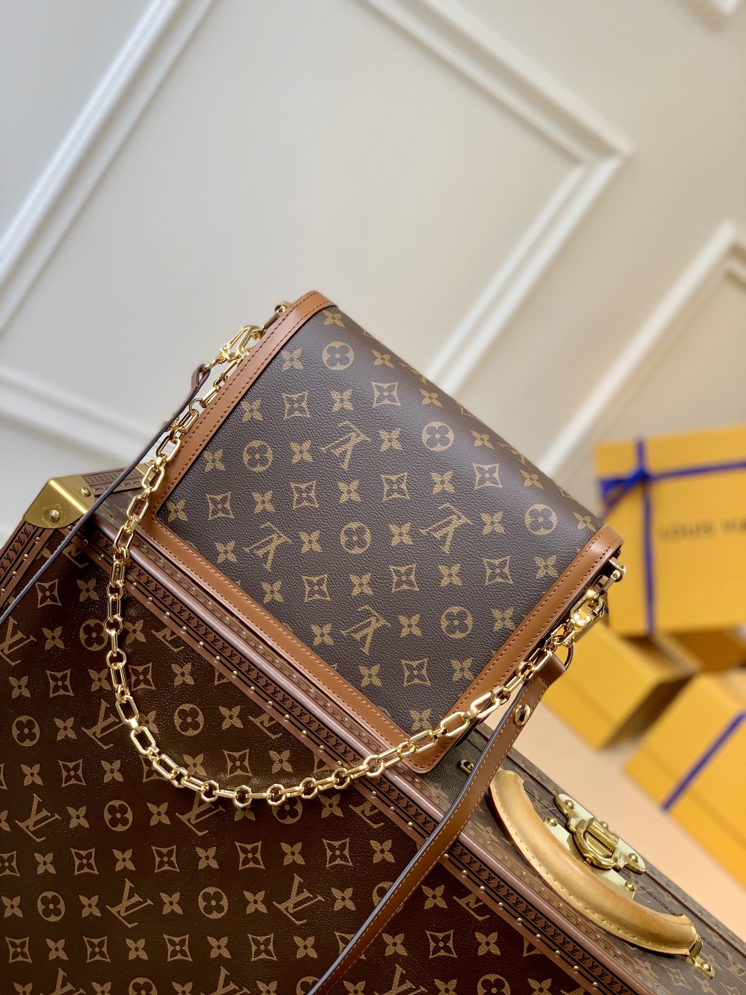 Louis Vuitton M45958 Dauphine MM Shoulder bag monogram - 25 x 17 x 10.5 cm / monogram / Cowhide-leather trim - View 6