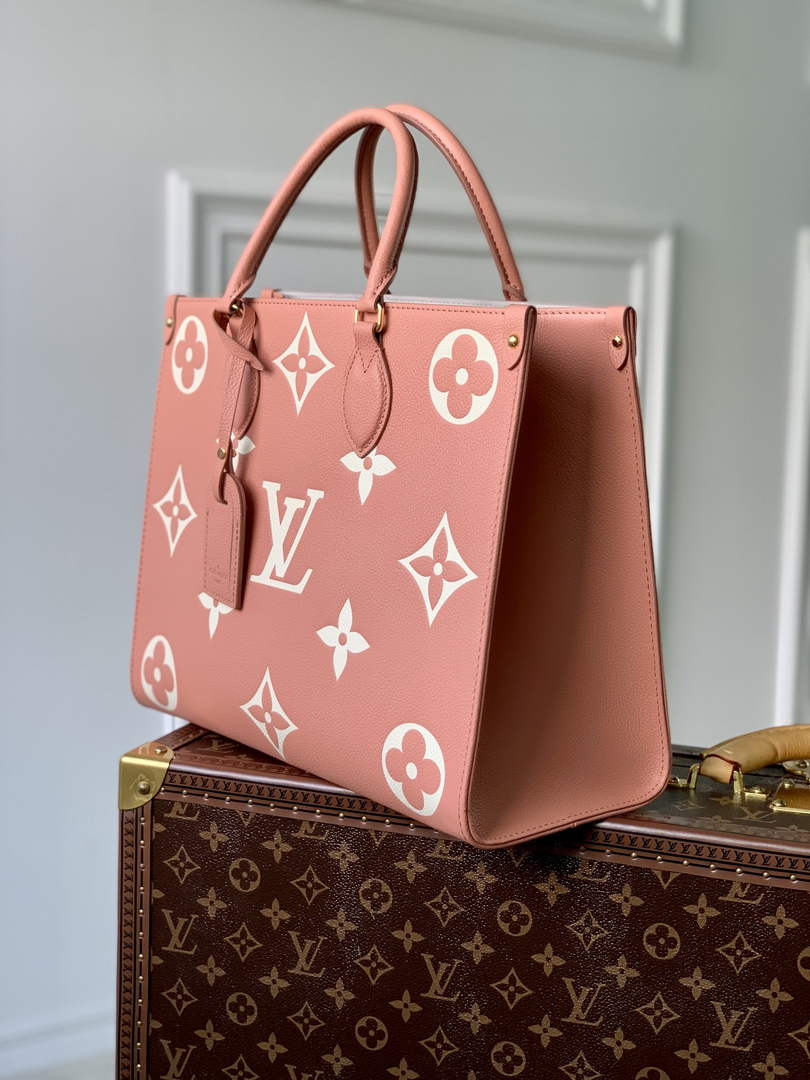 Louis Vuitton M45982 OnTheGo MM Tote Bag Pink - Default Title - View 3
