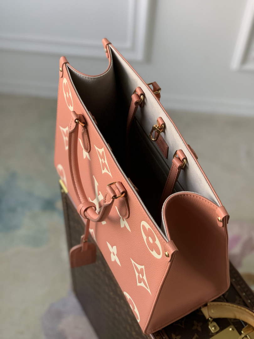 Louis Vuitton M45982 OnTheGo MM Tote Bag Pink - Default Title - View 6