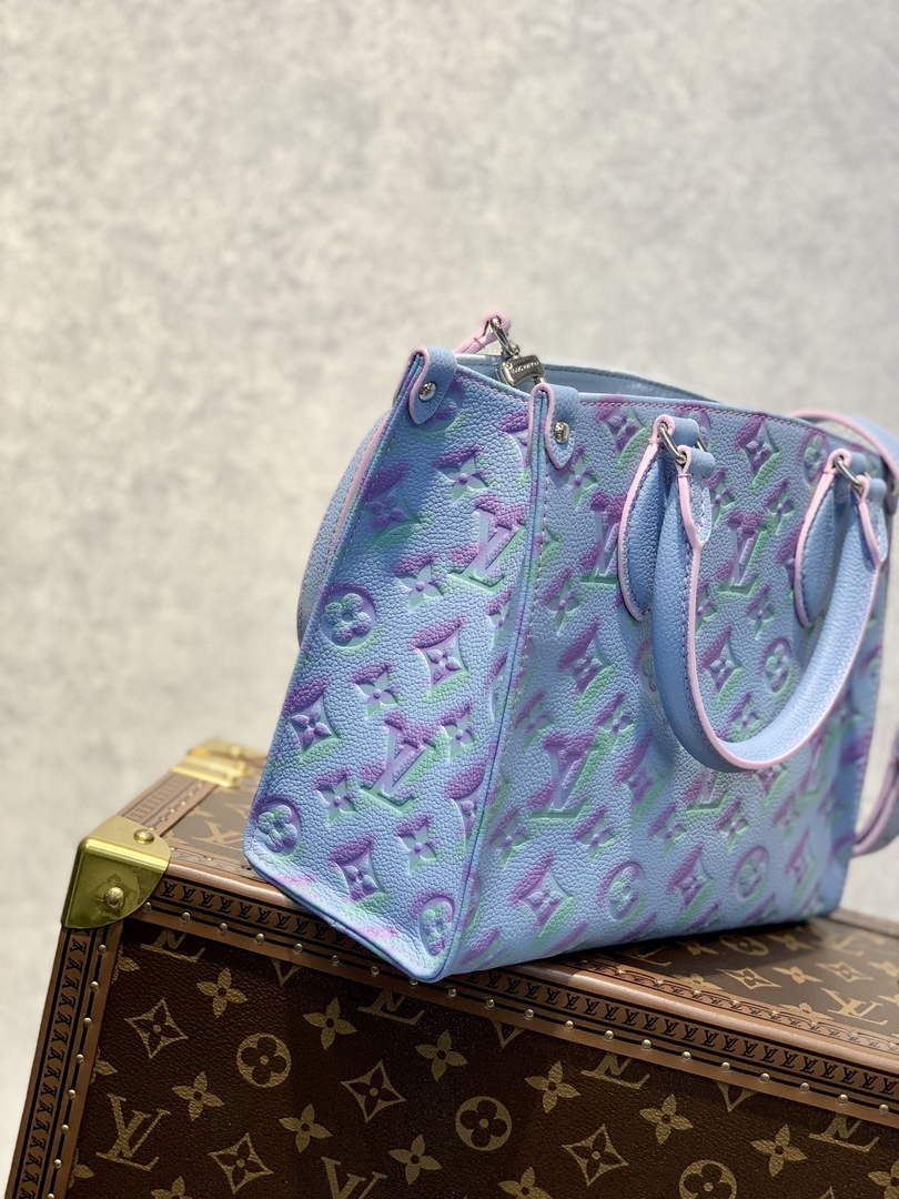 Louis Vuitton M46067 OnTheGo PM Tote Bag Blue - Default Title - View 2