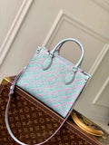 Louis Vuitton M46067 OnTheGo PM Tote Bag Light Blue - Default Title - View 1