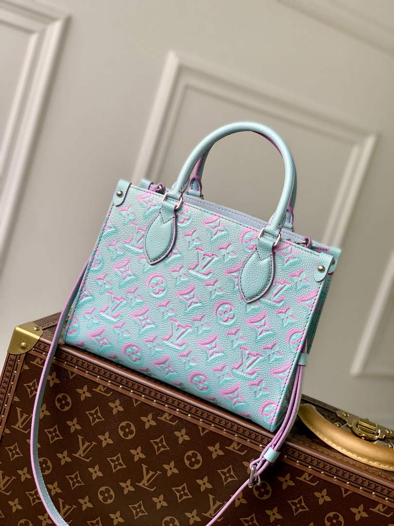 Louis Vuitton M46067 OnTheGo PM Tote Bag Light Blue - Default Title - View 2
