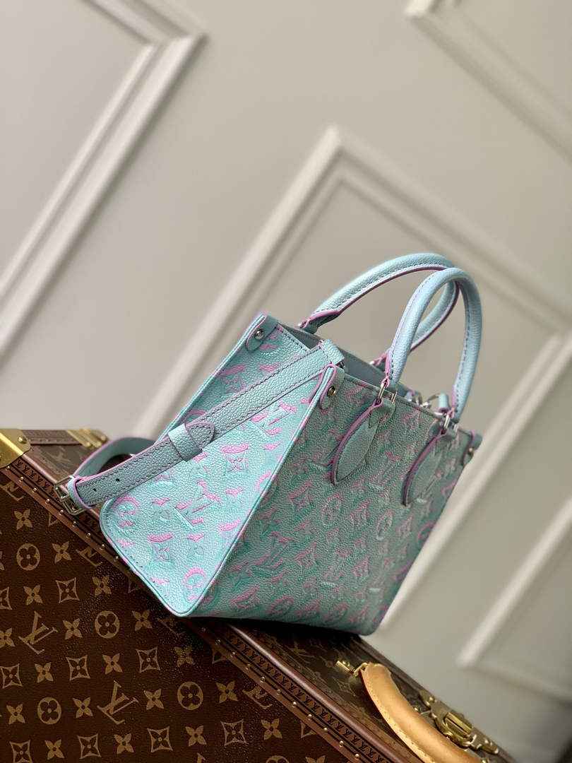 Louis Vuitton M46067 OnTheGo PM Tote Bag Light Blue - Default Title - View 3