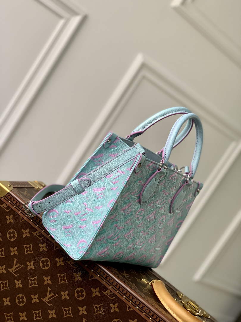 Louis Vuitton M46067 OnTheGo PM Tote Bag Light Blue - Default Title - View 3