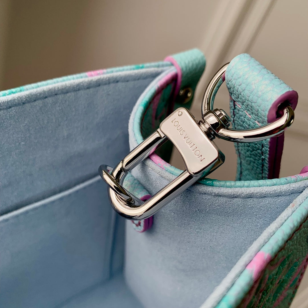 Louis Vuitton M46067 OnTheGo PM Tote Bag Light Blue - Default Title - View 5