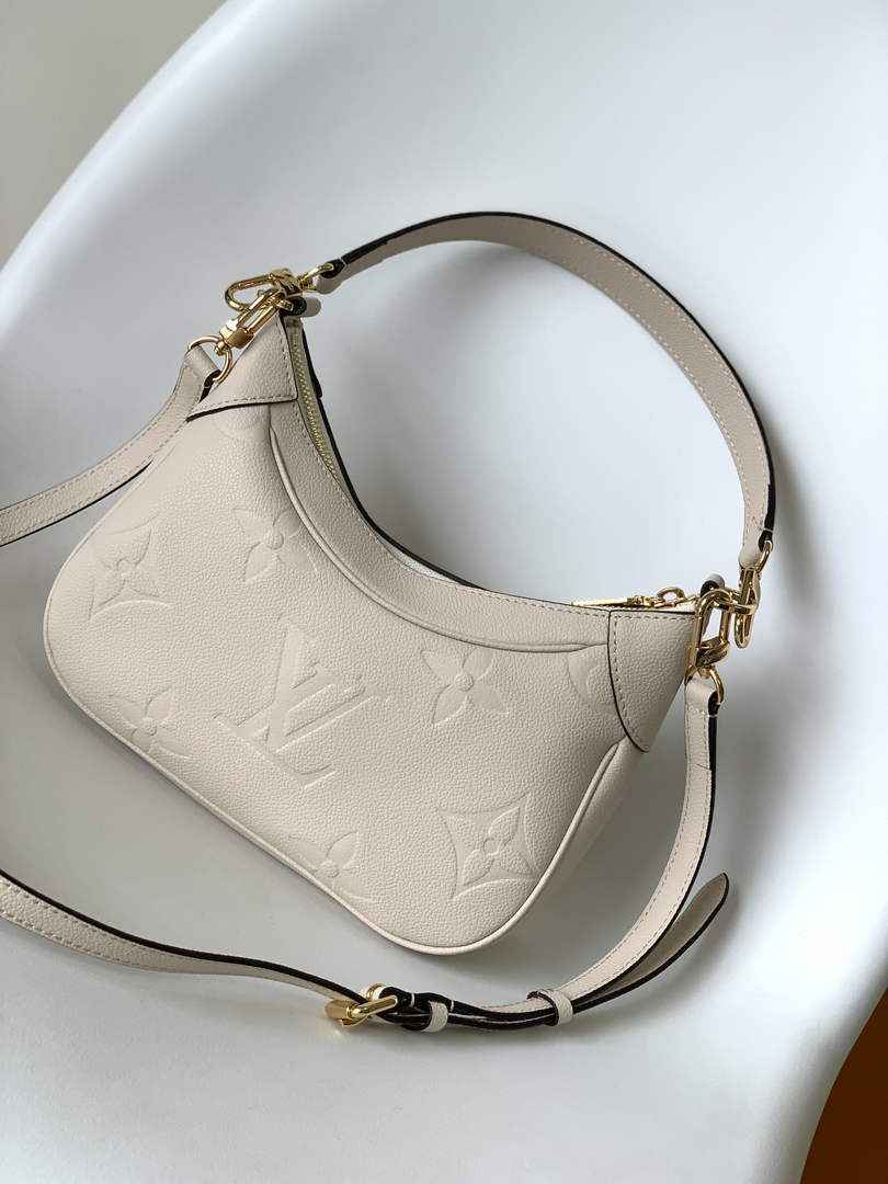 Louis Vuitton M46099 Bagatelle BB Shoulder Bag Leather Beige