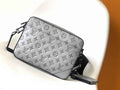 Louis Vuitton M46104 Duo Messenger Monogram Shadow Leather gray