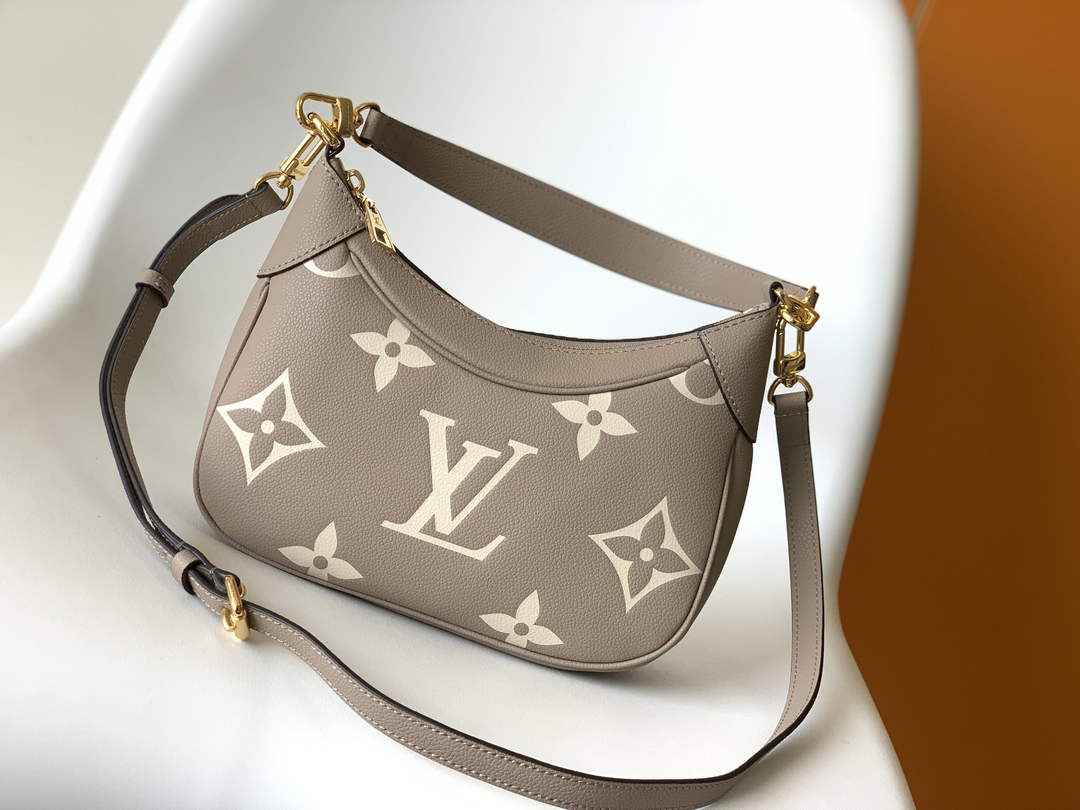Louis Vuitton M46112 Bagatelle BB Shoulder Bag Leather Gray