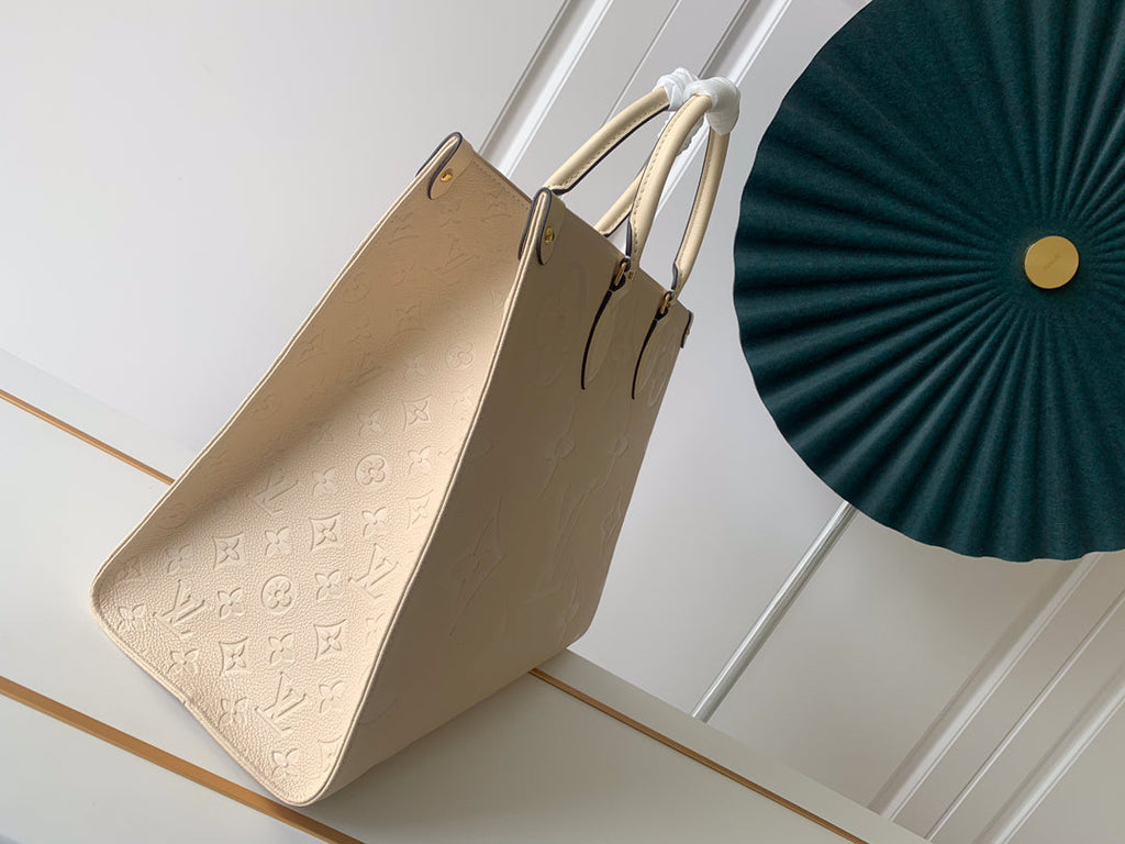 Louis Vuitton M46134 OnTheGo GM Tote Bag Leather Beige - Default Title - View 2