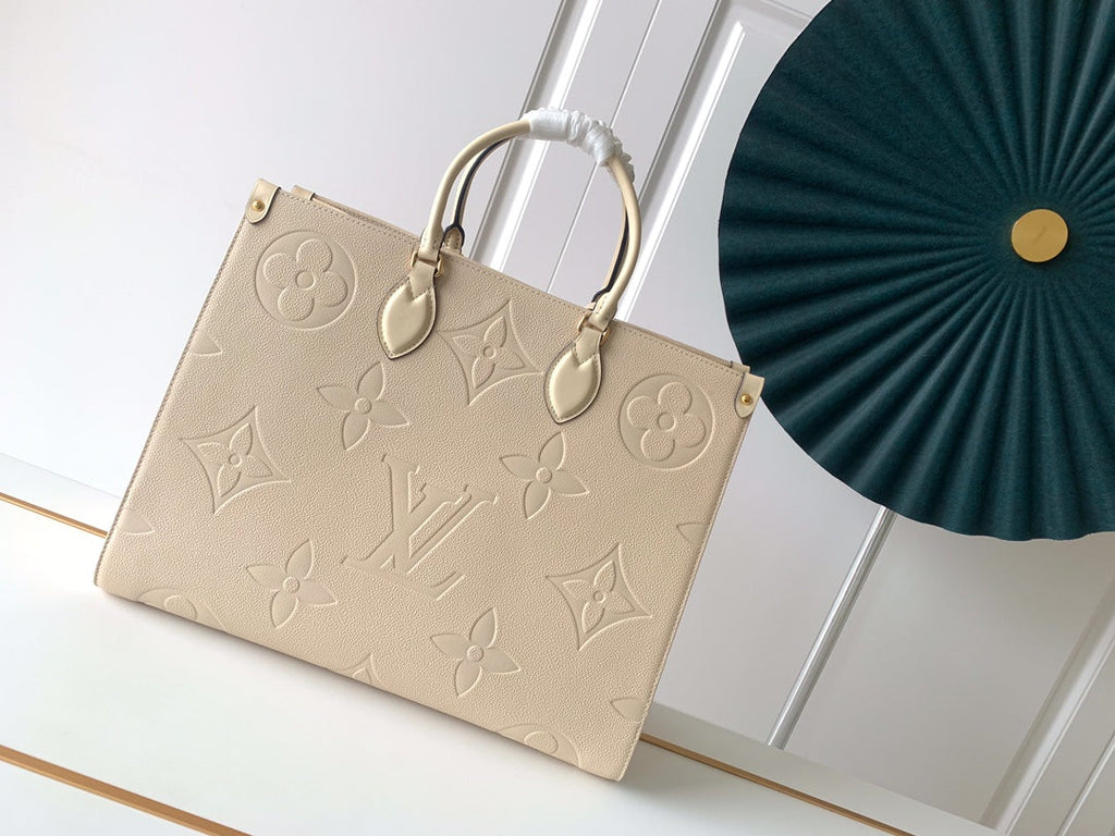 Louis Vuitton M46134 OnTheGo GM Tote Bag Leather Beige - Default Title - View 3