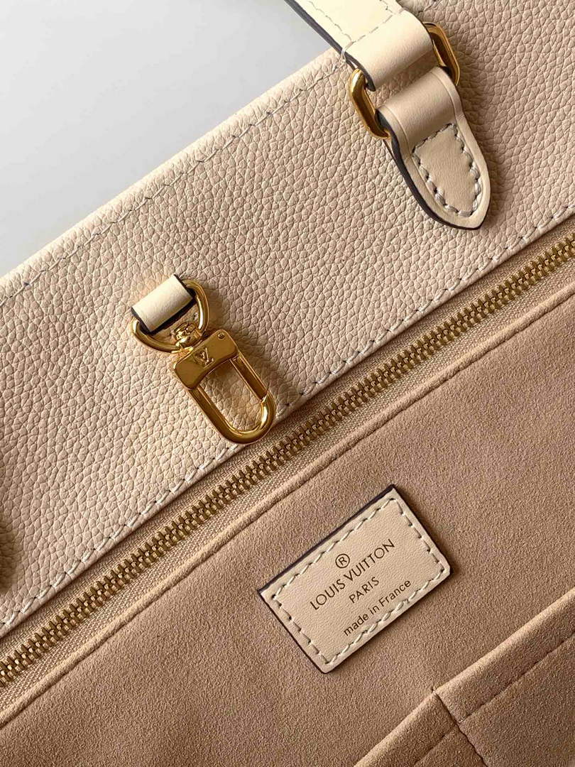 Louis Vuitton M46134 OnTheGo GM Tote Bag Leather Beige - Default Title - View 9