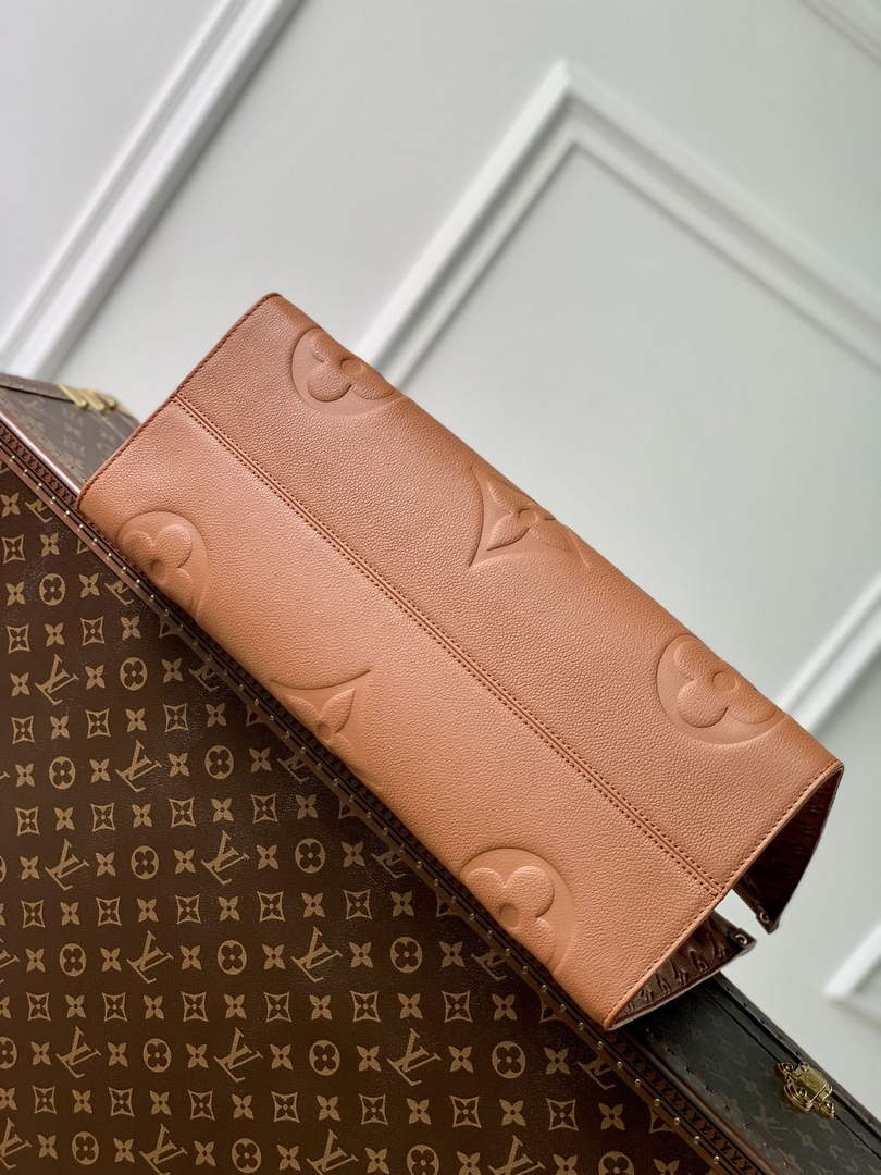 Louis Vuitton M46134 OnTheGo GM Tote Bag Monogram Leather Brown - Default Title - View 4